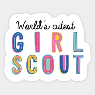 Girl Scout Gifts | World's cutest Girl Scout Sticker